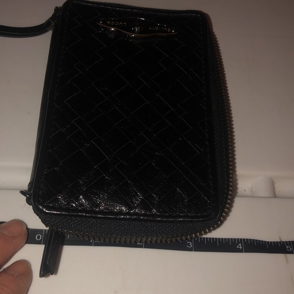 Elliott Lucca black Wigan genuine leather wallet / mobile & card case - Picture 7 of 8